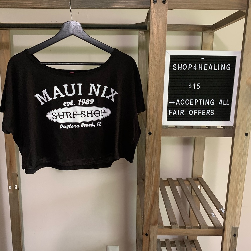 Maui Nix Crop Top ✵ Surf Shop Crop Top